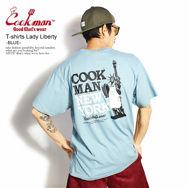 NbN} COOKMAN T-shirts Lady Liberty -BLUE- 231-11001 fB[X Y t  TVc  TVc   JWA t@bV Xg[g gbvX t t t ĕ ĕ cookman tVc