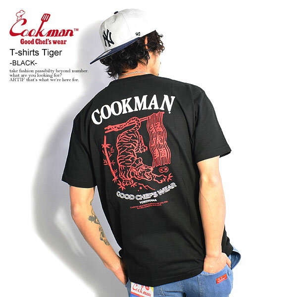 NbN} COOKMAN T-shirts Tiger -BLACK- 231-21053 fB[X Y TVc  TVc   JWA t@bV Xg[g gbvX cookman tVc