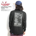 NbN} COOKMAN Long Sleeve T-Shirts Nutrition Facts -BLACK- 231-23163b Y fB[X TVc  T  Xg[g