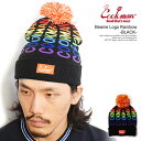 クックマン COOKMAN Beanie Logo Rainbow -BLACK- 233-23175 メンズ レディース ニットキャップ ニット帽 ビーニー ストリート