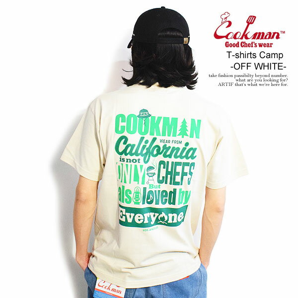 NbN} COOKMAN T-shirts Camp -OFF WHITE- 231-31094w Y TVc  AJ C Xg[g