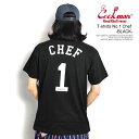 クックマン COOKMAN T-shirts No.1 Chef -BLACK- 231-34002b メンズ Tシャツ 半袖 アメリカ 西海岸 ベースボール ストリート