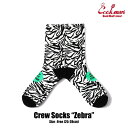 NbN} COOKMAN Crew Socks Zebra 233-31957 Y \bNX C nC\bNX Xg[g