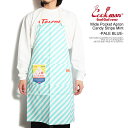 クックマン COOKMAN Wide Pocket Apron Candy Stripe Mint -PALE BLUE- 233-34939 メンズ エプロン ロングエプロン キッチン用品 ストリート