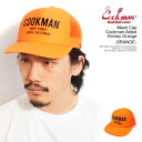 クックマン COOKMAN Mesh Cap Cookman Abbot Kinney Orange -ORANGE- 233-41190 メンズ キャップ メッシュキャップ フラットバイザー ストリート