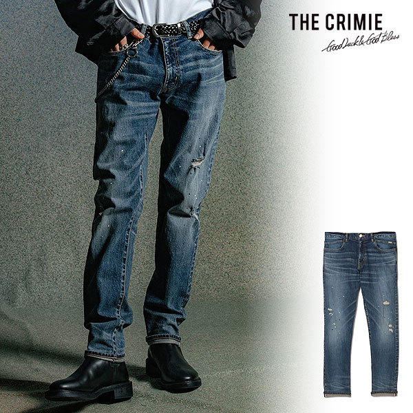 楽天niskyクライミー CRIMIE BORN FREE 1 SLIM STYLE GARAGE USED SELVEDGE STRETCH JEANS cr1-02e1-pl02 メンズ パンツ デニムパンツ スリムシルエット 送料無料 ストリート