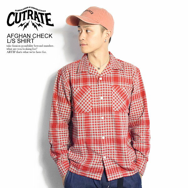 60OFF SALE Z[ JbgCg CUTRATE AFGHAN CHECK L/S SHIRT cr-18aw007 cutrate Y fB[X  Xg[g