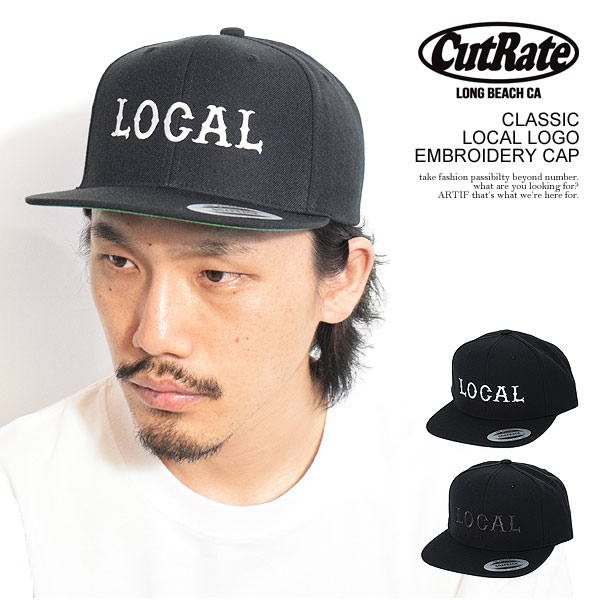 カットレイト CUTRATE CLASSIC LOCAL LOGO EMBORIDERY CAP cr-24ss011 cutrate メンズ キャップ ベースボールキャップ 送料無料 ストリート