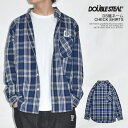 ダブルスティール DOUBLE STEAL DS織ネーム CHECK SHIRTS 734-32081 メンズ シャツ チェックシャツ 長袖 ロングシャツ 送料無料 ストリート