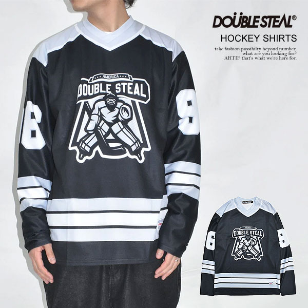 ダブルスティール DOUBLE STEAL HOCKEY SHIRTS 941-15008 メンズ トップス ホッケーシャツ 長袖 送料無料 ストリート