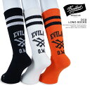 イーブルアクト EVILACT DCB LONG SOCKS ea-wfrss-a02 メンズ ソックス ハイソックス 靴下 ロングソックス ストリート