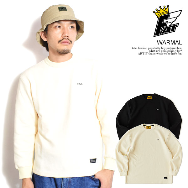 30％OFF SALE セール エフエーティー FAT WARMAL f32420-ct22 メンズ Tシャツ 長袖 ロンT ワッフルカットソー ワンポイント 送料無料 ストリート