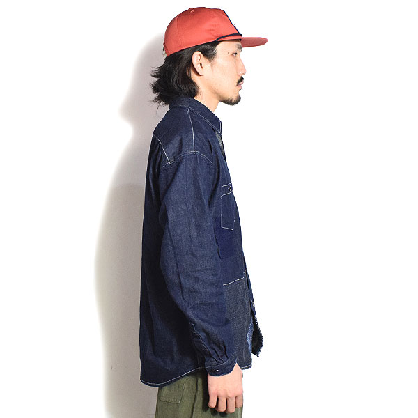 ファンダメンタル FDMTL DENIM SHIRT RINSE fa25-sh11r メンズ シャツ 長袖シャツ デニムシャツ インディゴ 送料無料 ストリート