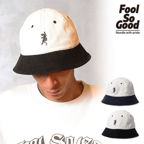 40％OFF SALE セール フールソーグッド Fool So Good BLACK PANTHER CORDUROY 2TONE TENNIS HAT fsg-23aw-hat03 メンズ ハット 送料無料