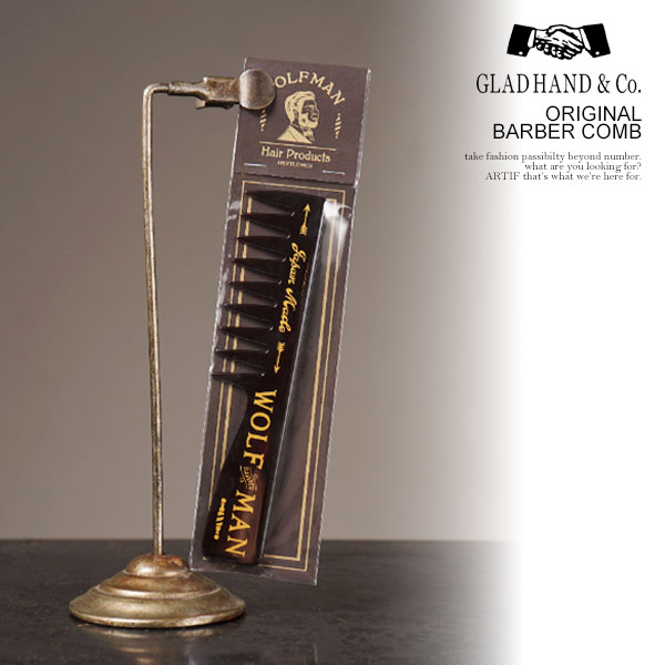 グラッドハンド GLAD HAND ORIGINAL BARBER COMB glad-obcomb メンズ コーム 櫛 くし バーバーコーム W..