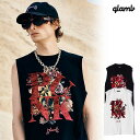 2024 夏 先行予約 5月下旬～6月上旬入荷予定 グラム glamb Punk Bouquet Sleeveless T-Shirt gb0224-cs05 パンクブーケスリーブレスTシャツ Tシャツ 送料無料 キャンセル不可