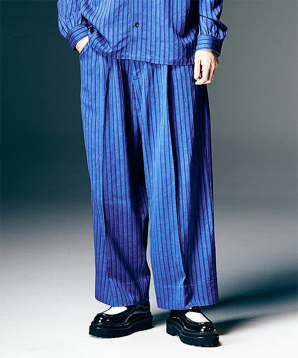 2026 春 先行予約 2月下旬〜3月上旬入荷予定 グラム glamb Stripe Jacquard Linen Pants gb0126-p09 パンツ ストライプジャガードリネンパンツ 送料無料 キャンセル不可