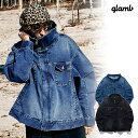 グラム glamb Hi Neck Denim Jacket gb0124-jkt04 ハイネックデニムジャケット ジャケット 送料無料