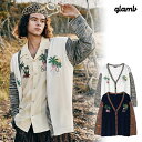 2024 t s\ 2{`{ח\ O glamb Palm Tree Cardigan gb0124-knt05 p[c[J[fBK J[fBK  LZs