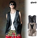 2024 夏 先行予約 4月下旬～5月上旬入荷予定 グラム glamb Astro Leather Vest gb0224-jkt04 アストロレザーベスト ベスト 送料無料 キャンセル不可