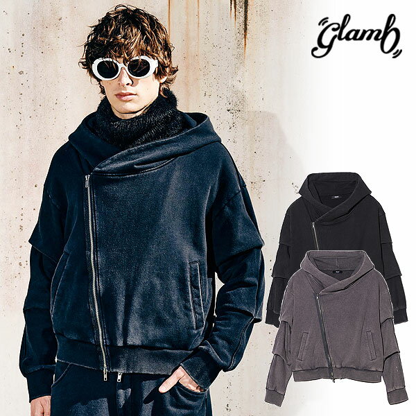 2025 秋 先行予約 9月下旬～10月上旬入荷予定 グラム glamb Distorted Riders Hoodie gb0325-cs23 ディストー テッド ライダース フーディ パーカー 送料無料 キャンセル不可