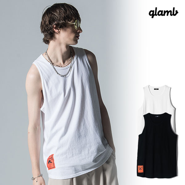 O glamb Orange Tag Tank Top gb0124-cs22 IW^O^Ngbv ^Ngbv 