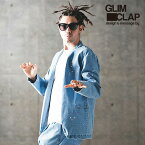 【お取り寄せ】30％OFF SALE セール グリムクラップ GLIMCLAP Painting used processing minimal detail denim jacket 14-004-gls-cd メンズ ジャケット 送料無料 キャンセル不可