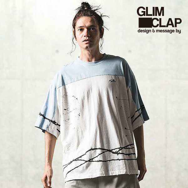 y 30%OFF SALE Z[z ONbv GLIMCLAP Used processing football T-shirt 14-054-gls-cd Y TVc  LZs