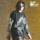 2024 秋冬 3rd 先行予約 12月上旬~中旬入荷予定 グリムクラップ GLIMCLAP Switching pattern oversized sweater 17-166-gla-ce メンズ ニット 送料無料 キャンセル不可