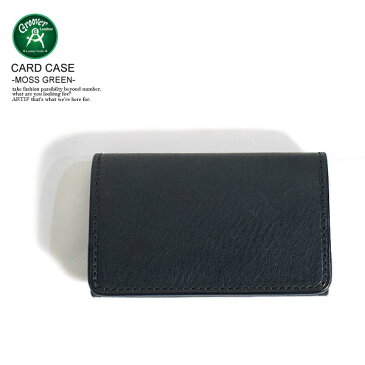 グルーバーレザー GROOVER LEATHER CARD CASE -MOSS GREEN- gvc-100 レディース メンズ カードケース 名刺入れ カード入れ ケース レザー 革 本革 ストリート 送料無料 おしゃれ かっこいい カジュアル ファッション シンプル