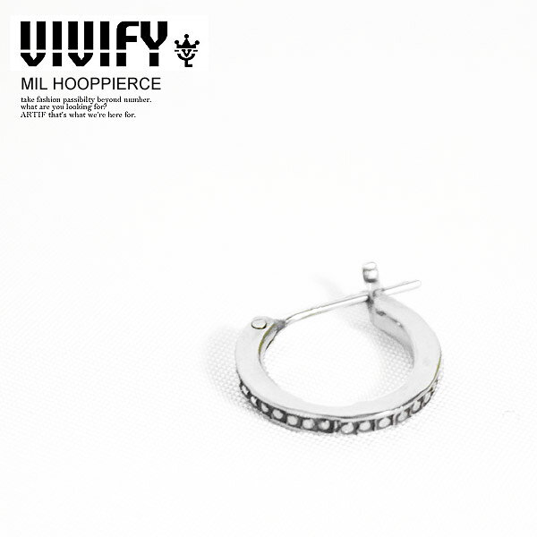 Rakuten - ビビファイ VIVIFY MIL HOOPPIERCE vfp-231 メンズ アクセサリー ピアス フープピアス シルバー ハンドメイド vivify