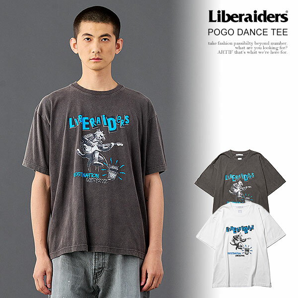 リベレイダース Liberaiders POGO DANCE TEE 736132601 メンズ Tシャツ 半袖 フロスト加工 送料無料 ストリート
