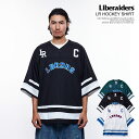 30％OFF SALE セール リベレイダース Liberaiders LR HOCKEY SHIRT 765012301 メンズ Tシャツ 5分袖 ホッケーシャツ メッシュ 送料無料 ストリート