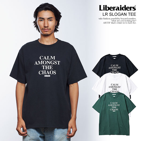 リベレイダース Liberaiders LR SLOGAN TEE 706092401 メンズ Tシャツ 半袖 ヴィンテージ加工 送料無料 ストリート