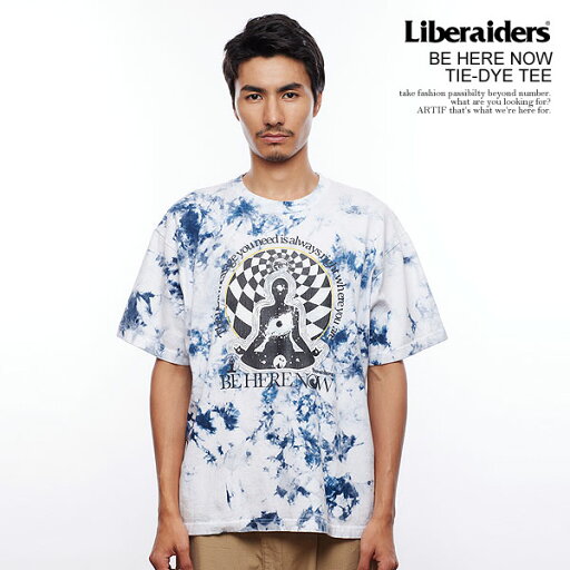リベレイダース Liberaiders BE HERE NOW TIE-DYE TEE 716132501 メンズ Tシャツ 半袖 タイダイ加工 送料無料 ストリート リベレイダース Liberaiders BE HERE NOW TIE-DYE TEE 716132501 メンズ Tシャツ 半袖 タイダイ加工 送料無料 ストリート