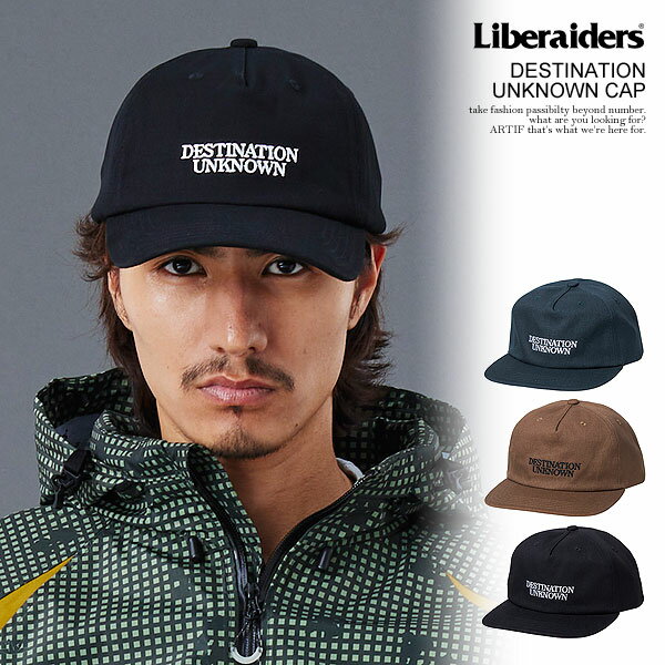 20％OFF SALE セール リベレイダース Liberaiders DESTINATION UNKNOWN CAP 779042503 メンズ キャップ ベースボールキャップ 帽子 送料無料 ストリート