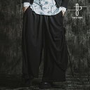 2025 秋 先行予約 10月上旬入荷予定 ノーアイディー NO ID. BLACK ドローストリングスレイヤードバギートラウザーズ 457006-339p メンズ パンツ 送料無料 キャンセル不可