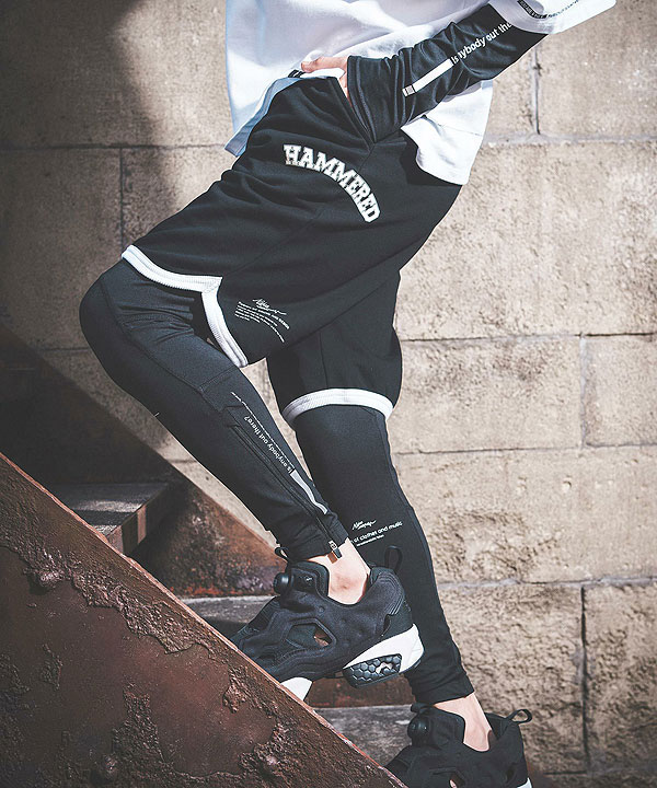 40％OFF SALE セール ノイズスケープ NOISESCAPE Printed design leggings nss083-3cd メンズ レギンス 送料無料