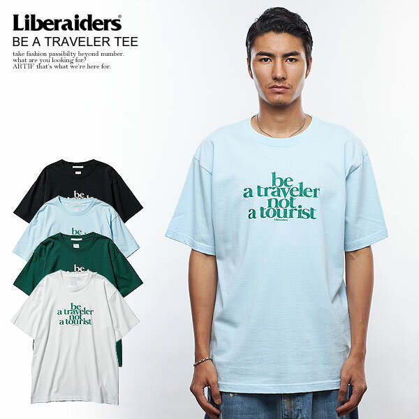20％OFF SALE セール リベレイダース Liberaiders BE A TRAVELER TEE 716032201 メンズ レディース Tシャツ 半袖 フロスト加工 送料無料 ストリート