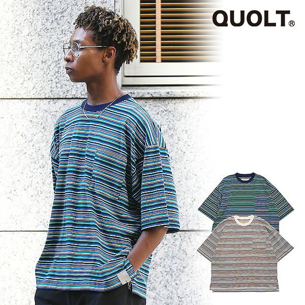 30％OFF SALE セール クオルト QUOLT HOURS-BORDER CUTSEW 901t-1828 メンズ Tシャツ 送料無料