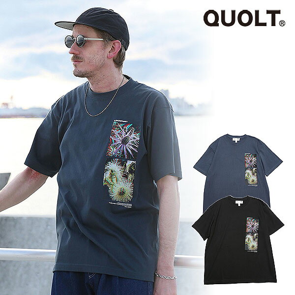 2026 夏 先行予約 4月上旬〜中旬入荷予定 クオルト QUOLT 3D-PLANT TEE (S～Lサイズ) 901t-1918 メンズ Tシャツ 送料無料 キャンセル不可