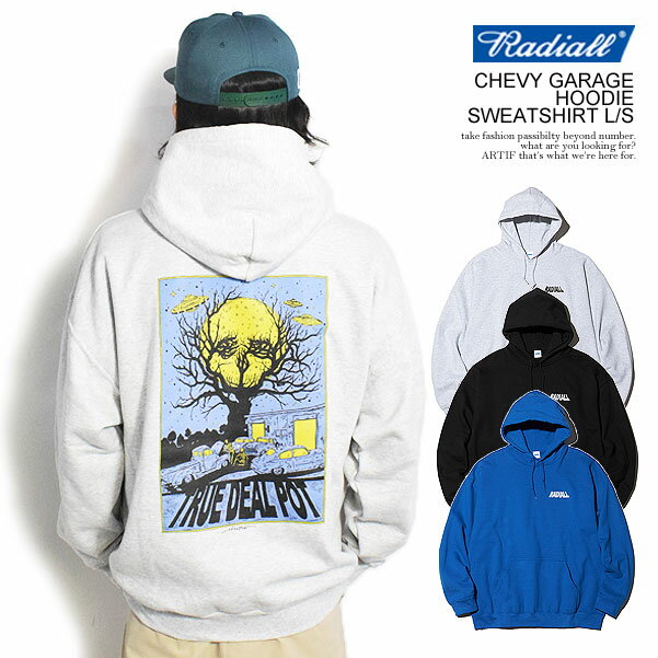 20％OFF SALE セール ラディアル RADIALL CHEVY GARAGE - HOODIE SWEATSHIRT L/S rad-23aw-cut014 radiall メンズ パーカー プルオーバー HIROTTON コラボ 送料無料 ストリート