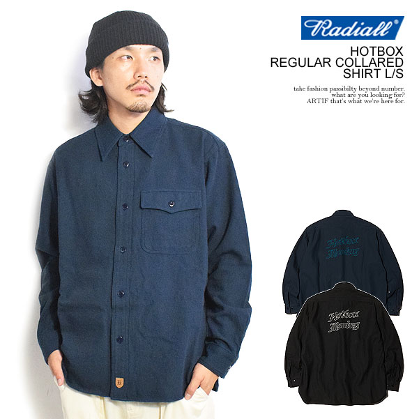 20％OFF SALE セール ラディアル RADIALL HOTBOX - REGULAR COLLARED SHIRT L/S rad-23aw-sh006 radiall メンズ シャツ 長袖 CPOシャツ 送料無料 ストリート