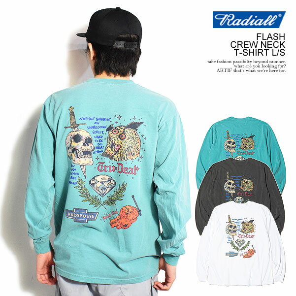 fBA RADIALL FLASH - CREW NECK T-SHIRT L/S rad-24ss-cut018 radiall Y TVc T  HIROTTON  Xg[g