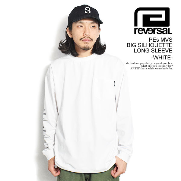 o[T reversal PEs MVS BIG SILHOUETTE LONG SLEEVE -WHITE- rv23ss151aw Y TVc T X|[c rvddw  Xg[g