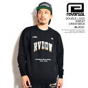 リバーサル reversal DOUBLE LOGO SWEAT CREW NECK -BLACK- rv24aw207b メンズ スウェット トレーナー ヘビーウェイト rvddw 送料無料 ストリート(4)