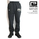 リバーサル reversal DOUBLE LOGO SWEAT PANTS -BLACK- rv24aw407 メンズ パンツ スウェットパンツ イージーパンツ 送料無料 ストリート rvddw(4)