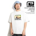 o[T reversal RESORT BIG MARK OVER SIZE COTTON TEE -WHITE- rv24ss003w Y TVc  rvddw  Xg[g