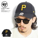 47 キャップ メンズ フォーティーセブン '47 Pirates '47 MVP Black mvp20wbv レディース メンズ 帽子 キャップ ローキャップ カーブキャップ パイレーツ エムブイピー ストリート おしゃれ かっこいい カジュアル ファッション