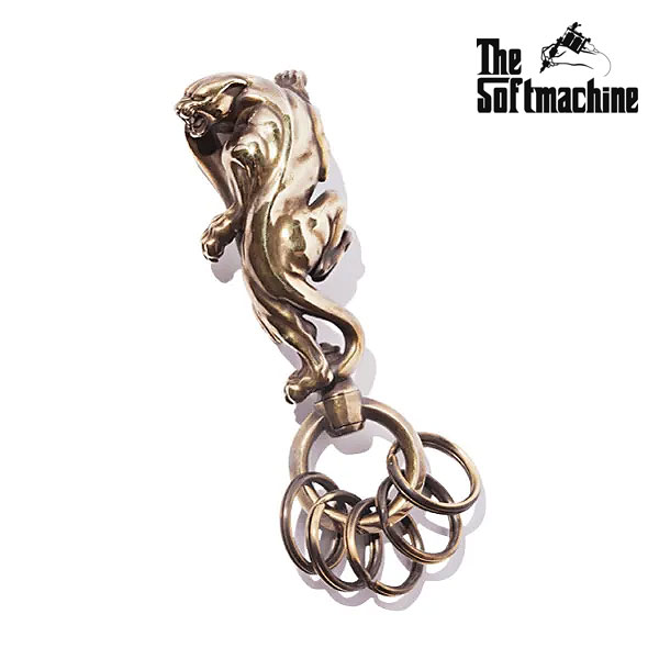 Key Holder - 【受注生産商品 (3週間～1ヶ月)】 ソフトマシーン SOFTMACHINE PANTHER KEY HOOK soft-pankey メンズ キーリング 送料無料 キャンセル不可